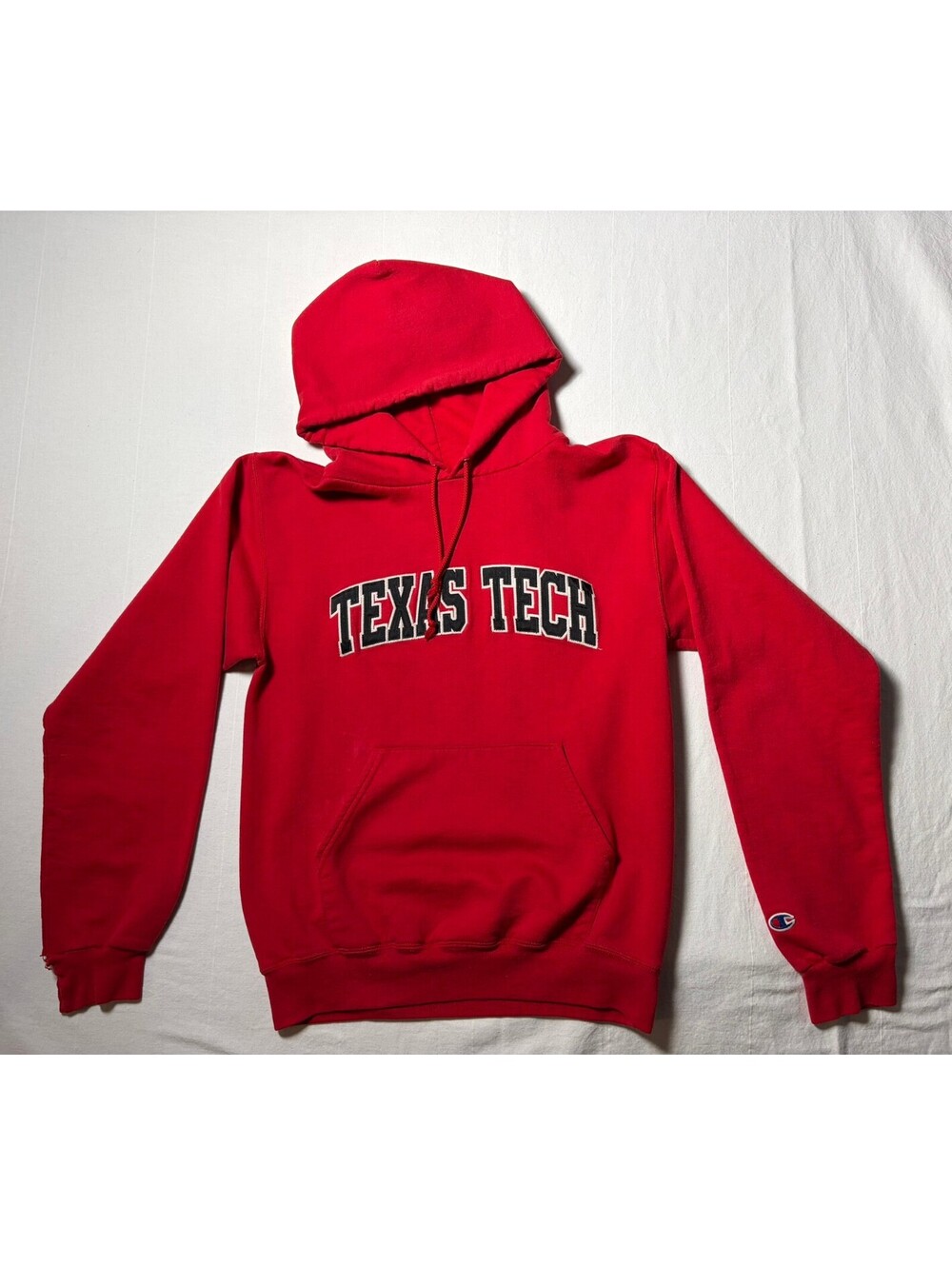 Champion Texas Tech Red Raiders Hoodie Sweatshirt Red Small S